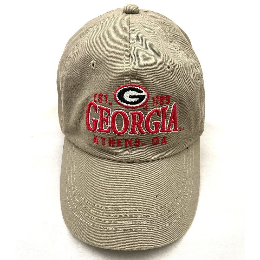 Vintage Starter Georgia Bulldogs UGA Athens Adjustable Hat Beige